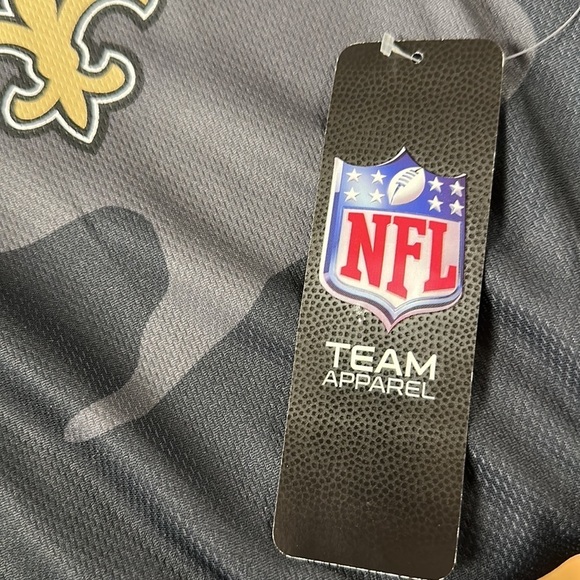 Boys Official NFL Team Apparel New Orleans Saints Camo Shirt, L (14-16) NWT! - Picture 6 of 8